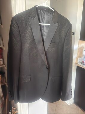 jf j.ferrar Black Sparkle Dinner Blazer